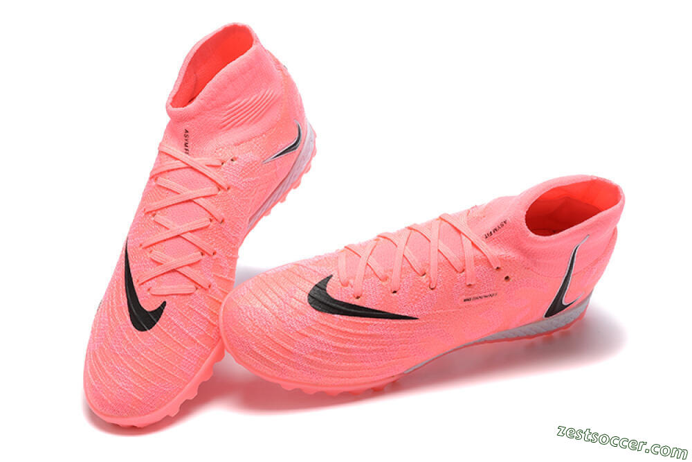 Nike Phantom Luna Elite TF High-Tops Soccer Shoes - Pink/Black/White 6