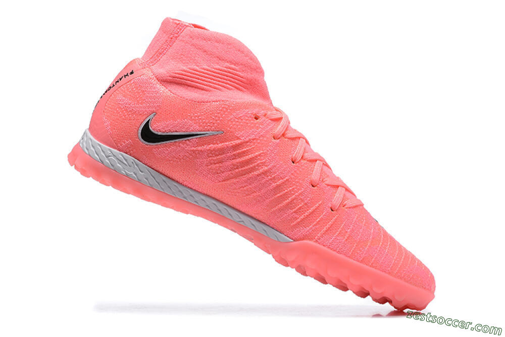 Nike Phantom Luna Elite TF High-Tops Soccer Shoes - Pink/Black/White 7