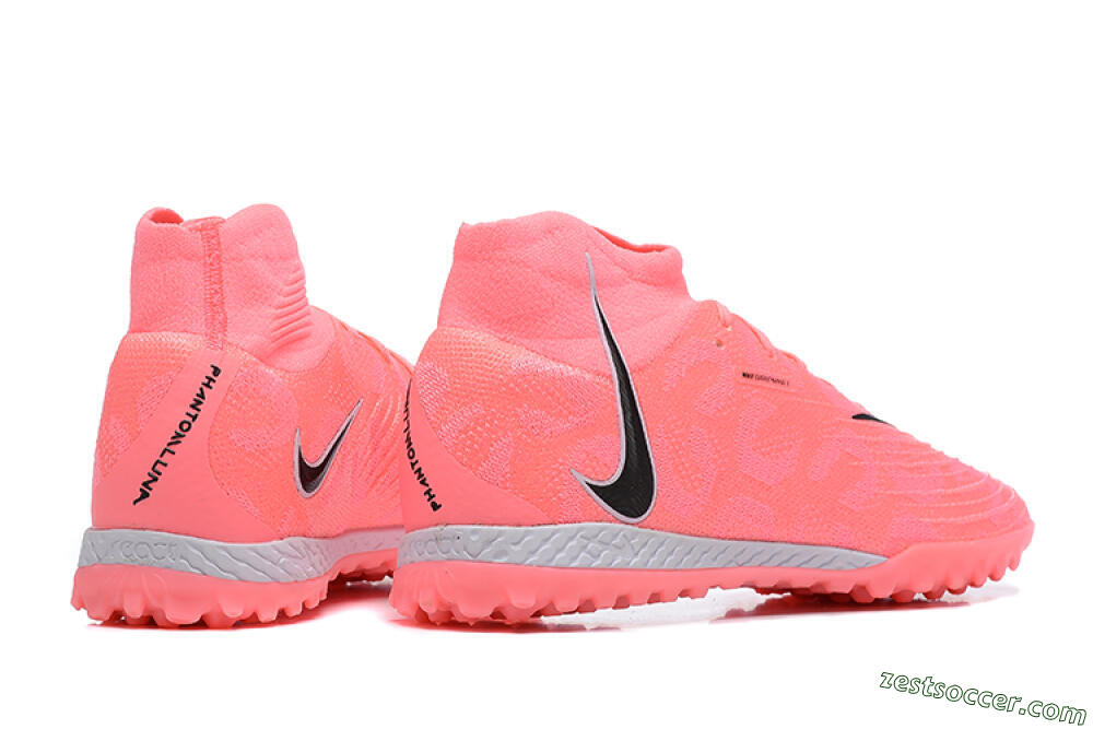 Nike Phantom Luna Elite TF High-Tops Soccer Shoes - Pink/Black/White 9