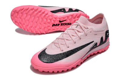 Nike Air Zoom Mercurial Vapor 15 Elite TF Low-Tops Soccer Shoes - Pink/Pink/Black