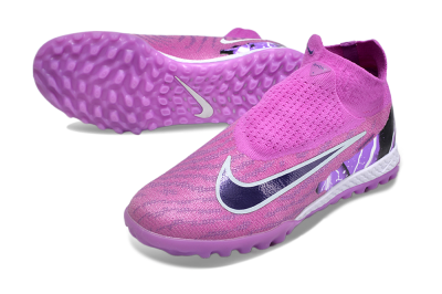 Nike Phantom GX Elite DF Link TF High-Tops Soccer Shoes - Purple/Black/White