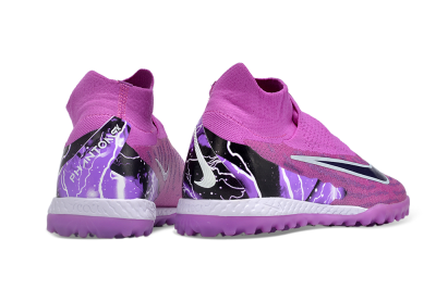 Nike Phantom GX Elite DF Link TF High-Tops Soccer Shoes - Purple/Black/White