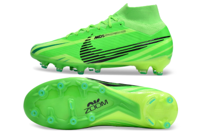 Nike Air Zoom Mercurial Superfly 9 Elite AG High-Tops Soccer Cleats - Green/Black
