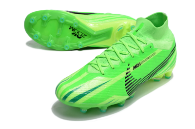 Nike Air Zoom Mercurial Superfly 9 Elite AG High-Tops Soccer Cleats - Green/Black