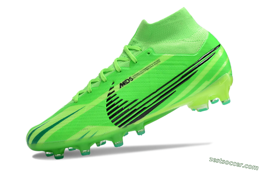 Nike Air Zoom Mercurial Superfly 9 Elite AG High-Tops Soccer Cleats - Green/Black 5
