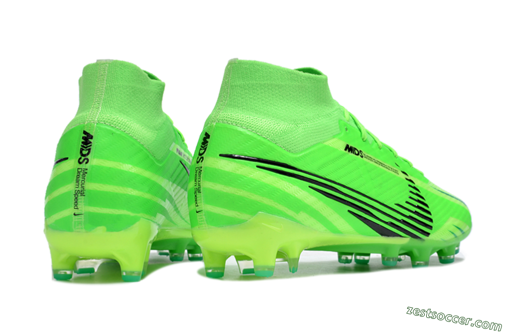 Nike Air Zoom Mercurial Superfly 9 Elite AG High-Tops Soccer Cleats - Green/Black 6