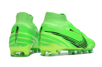 Nike Air Zoom Mercurial Superfly 9 Elite AG High-Tops Soccer Cleats - Green/Black
