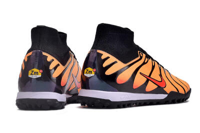 Nike Air Zoom Mercurial Superfly 9 Elite TF High-Tops Soccer Shoes - Orange/Black/Red