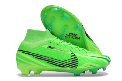 Nike Air Zoom Mercurial Superfly 9 Elite FG High-Tops Soccer Cleats - Green/Black