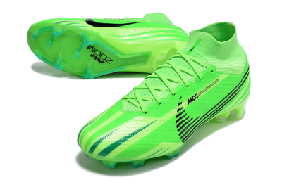 Nike Air Zoom Mercurial Superfly 9 Elite FG High-Tops Soccer Cleats - Green/Black
