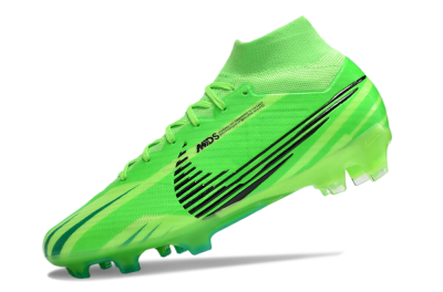 Nike Air Zoom Mercurial Superfly 9 Elite FG High-Tops Soccer Cleats - Green/Black