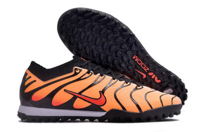 Nike Air Zoom Mercurial Vapor 15 Elite TF Low-Tops Soccer Shoes - Orange/Black/Red