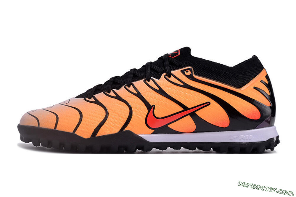 Nike Air Zoom Mercurial Vapor 15 Elite TF Low-Tops Soccer Shoes - Orange/Black/Red 2