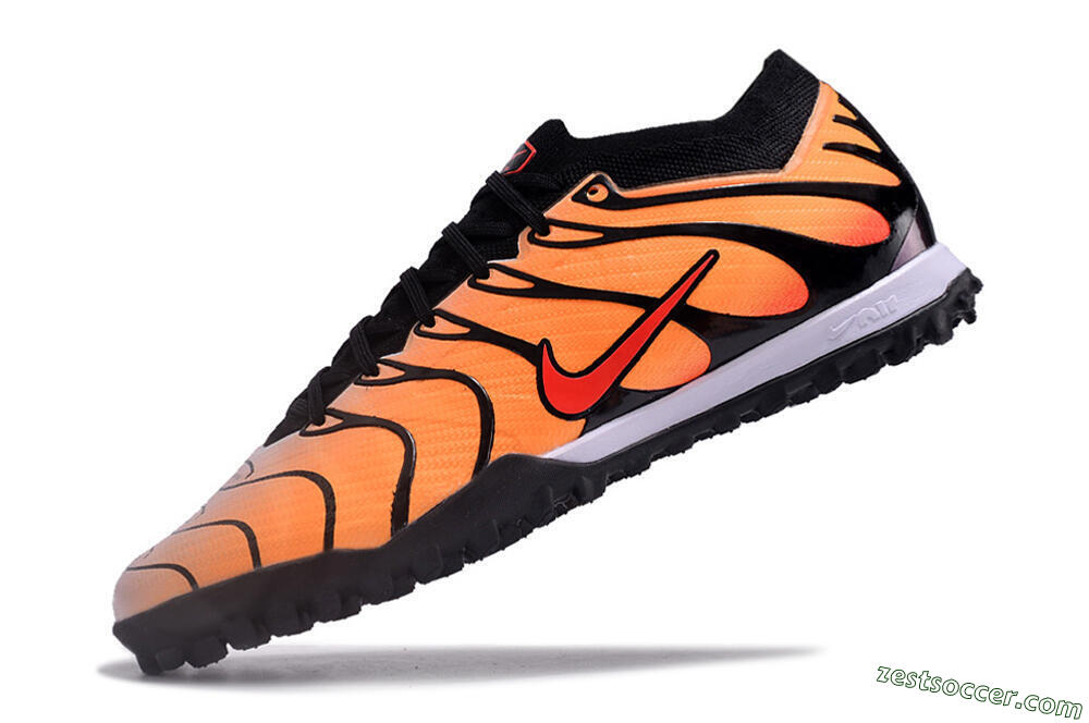 Nike Air Zoom Mercurial Vapor 15 Elite TF Low-Tops Soccer Shoes - Orange/Black/Red 5
