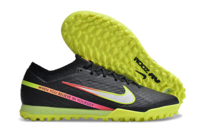 Nike Air Zoom Mercurial Vapor 15 Elite TF Low-Tops Soccer Shoes - Black/Silver/Green/Red
