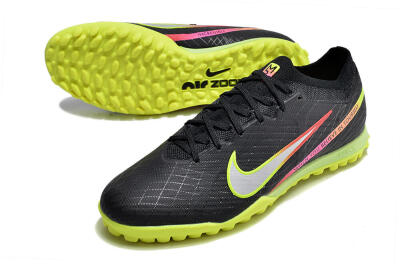 Nike Air Zoom Mercurial Vapor 15 Elite TF Low-Tops Soccer Shoes - Black/Silver/Green/Red