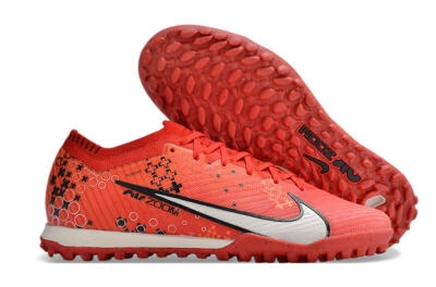 Nike Air Zoom Mercurial Vapor 15 Elite TF Low-Tops Soccer Shoes - Red/White/Black