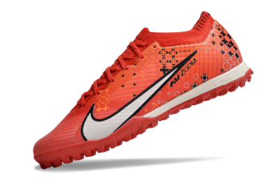 Nike Air Zoom Mercurial Vapor 15 Elite TF Low-Tops Soccer Shoes - Red/White/Black