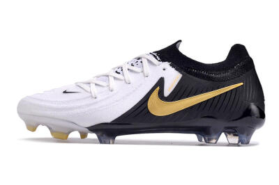 Nike Phantom Luna Elite Low FG Low-Tops Soccer Cleats - White/Black/Gold