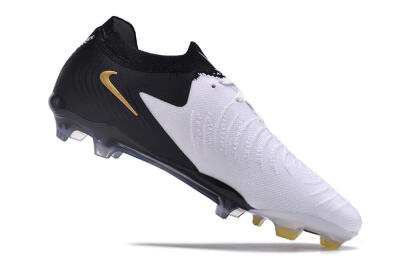 Nike Phantom Luna Elite Low FG Low-Tops Soccer Cleats - White/Black/Gold