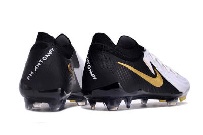 Nike Phantom Luna Elite Low FG Low-Tops Soccer Cleats - White/Black/Gold