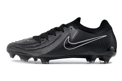 Nike Phantom Luna Elite Low FG Low-Tops Soccer Cleats - Grey/Black/White