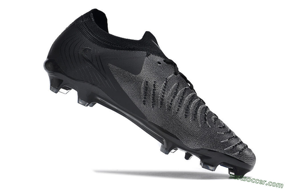 Nike Phantom Luna Elite Low FG Low-Tops Soccer Cleats - Grey/Black/White 4