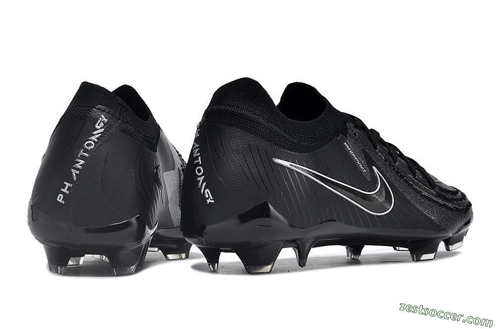 Nike Phantom Luna Elite Low FG Low-Tops Soccer Cleats - Grey/Black/White 6