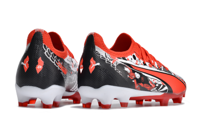 Puma Ultra Ultimate FG Low-Tops Soccer Cleats - Red/White/Black