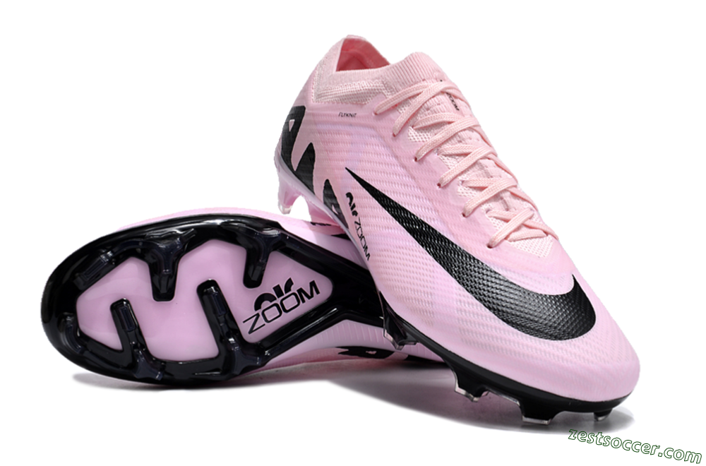 Nike Air Zoom Mercurial Vapor 15 Elite FG Low-Tops Soccer Cleats - Pink/Black 3