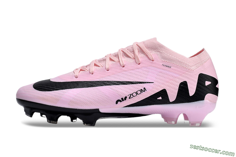 Nike Air Zoom Mercurial Vapor 15 Elite FG Low-Tops Soccer Cleats - Pink/Black 2