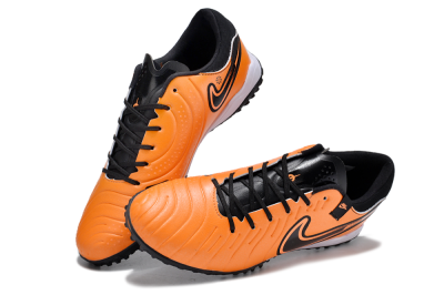 Nike Tiempo Legend 10 Pro TF Low-Tops Soccer Shoes - Orange/Black/White