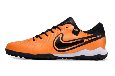 Nike Tiempo Legend 10 Pro TF Low-Tops Soccer Shoes - Orange/Black/White