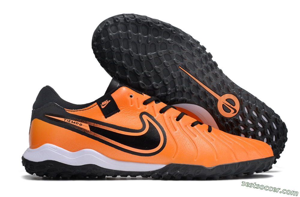 Nike Tiempo Legend 10 Pro TF Low-Tops Soccer Shoes - Orange/Black/White 0