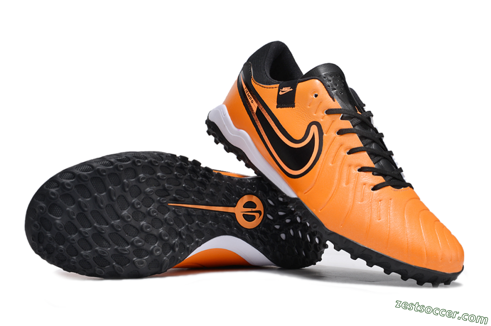 Nike Tiempo Legend 10 Pro TF Low-Tops Soccer Shoes - Orange/Black/White 1