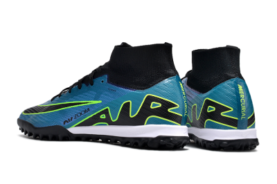 Nike Air Zoom Mercurial Superfly 9 Elite TF High-Tops Soccer Shoes - Blue/Yellow/Black