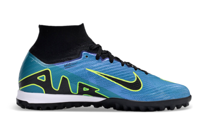 Nike Air Zoom Mercurial Superfly 9 Elite TF High-Tops Soccer Shoes - Blue/Yellow/Black