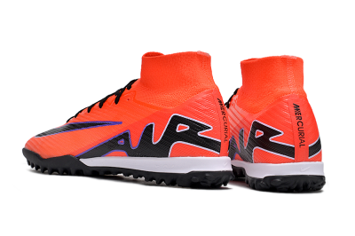Nike Air Zoom Mercurial Superfly 9 Elite TF High-Tops Soccer Shoes - Red/Purple/Black