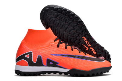 Nike Air Zoom Mercurial Superfly 9 Elite TF High-Tops Soccer Shoes - Red/Purple/Black