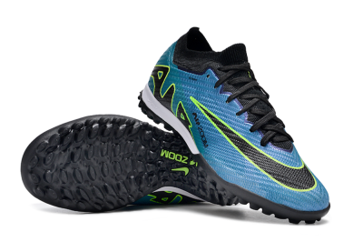 Nike Air Zoom Mercurial Vapor 15 Elite TF Low-Tops Soccer Shoes - Blue/Yellow/Black