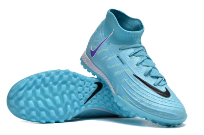 Nike Phantom Luna 2 Elite TF High-Tops Soccer Shoes - Jade/Purple/Black/White