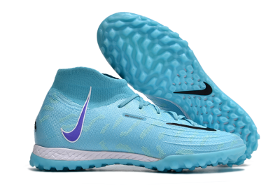 Nike Phantom Luna 2 Elite TF High-Tops Soccer Shoes - Jade/Purple/Black/White
