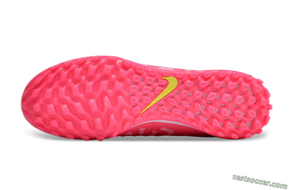 Nike Phantom Luna 2 Elite TF High-Tops Soccer Shoes - Pink/Silver/White 7