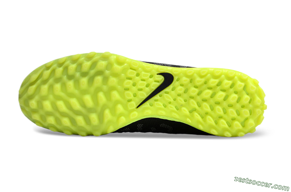 Nike Phantom Luna 2 Elite TF High-Tops Soccer Shoes - Black/Yellow/Pink 7