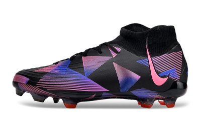 Nike Phantom Luna Elite FG High-Tops Soccer Cleats - Black/Pink/Blue/Orange