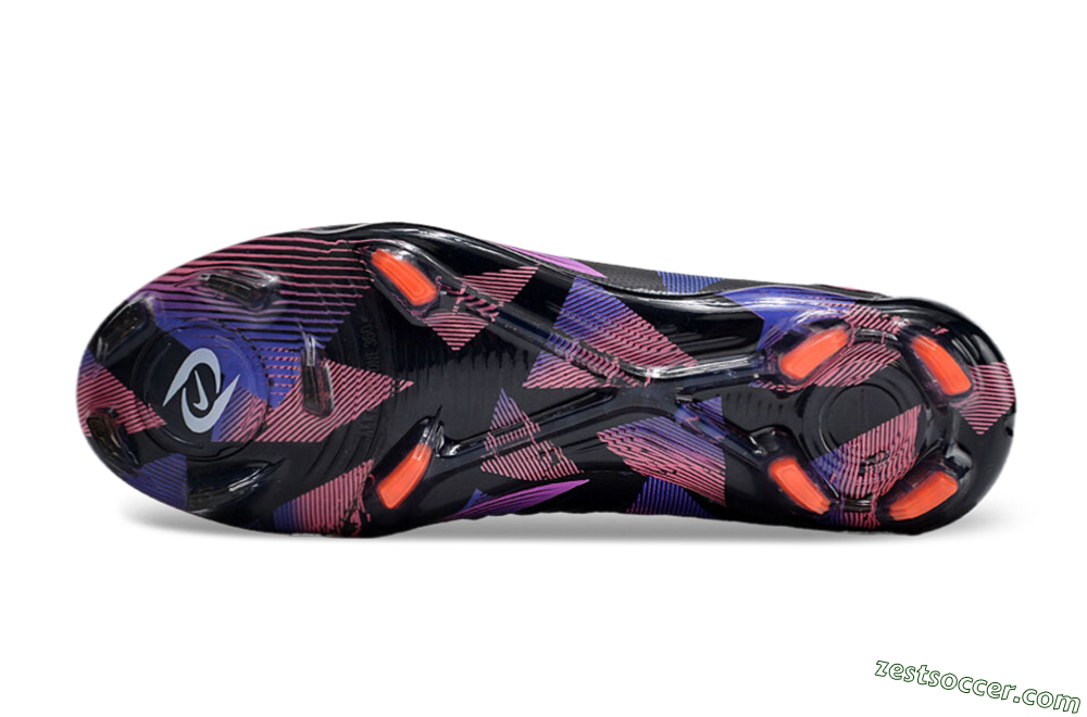 Nike Phantom Luna Elite FG High-Tops Soccer Cleats - Black/Pink/Blue/Orange 7