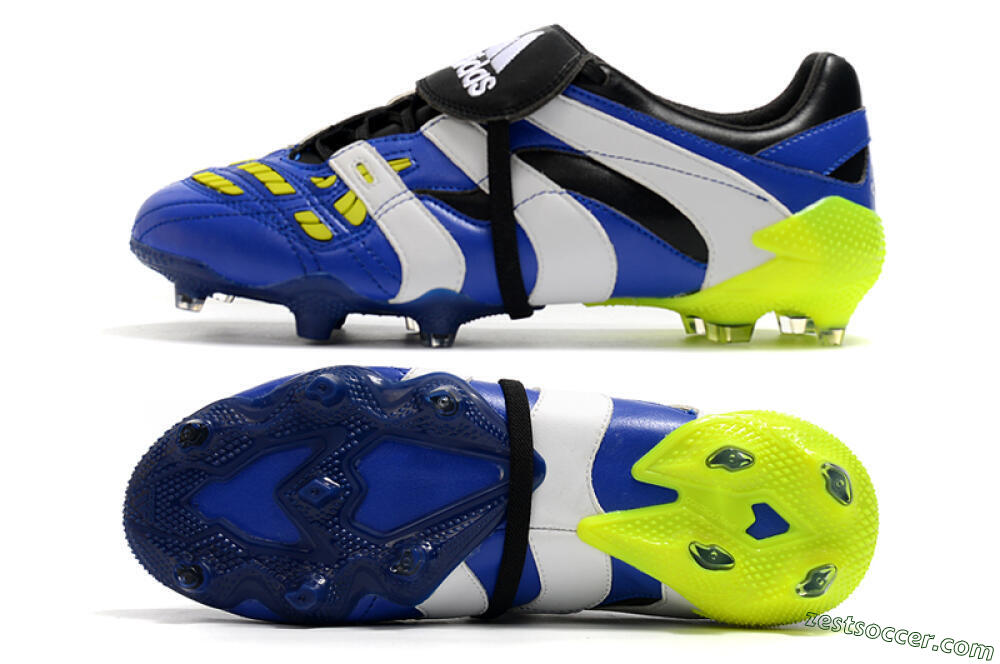 Adidas Predator Accelerator Electricity FG Low-Tops Soccer Cleats - Blue/White/Yellow 1