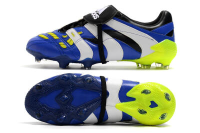 Adidas Predator Accelerator Electricity FG Low-Tops Soccer Cleats - Blue/White/Yellow
