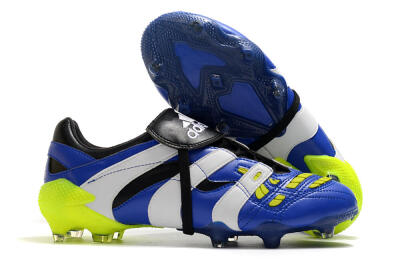 Adidas Predator Accelerator Electricity FG Low-Tops Soccer Cleats - Blue/White/Yellow
