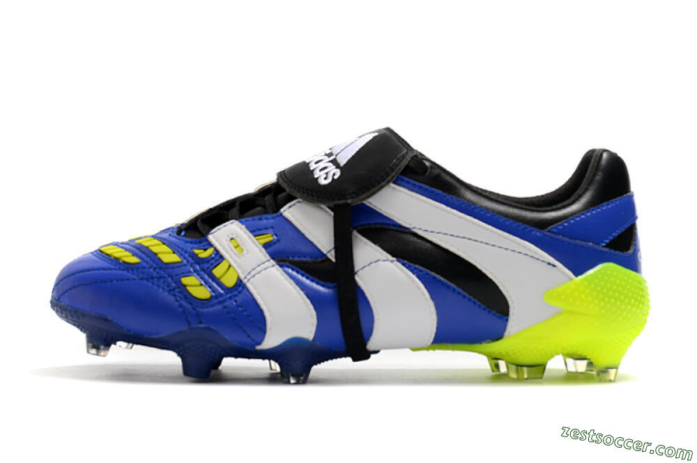 Adidas Predator Accelerator Electricity FG Low-Tops Soccer Cleats - Blue/White/Yellow 2